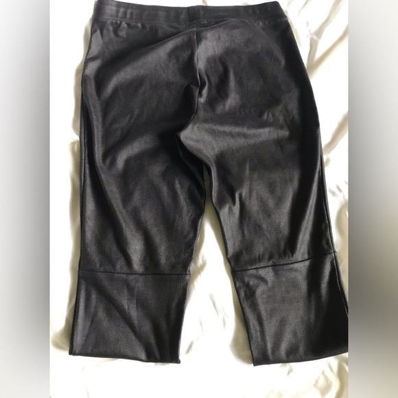 TROUVE , size S , leather like fabric  , woman’s pants , long leg , black color - Picture 11 of 16